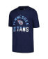 ფოტო #2 პროდუქტის Big Boys Navy Tennessee Titans Halftime T-shirt