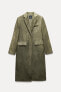 Фото #4 товара Классическое пальто из 100% льна tie-dye — zw collection ZARA