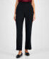 ფოტო #4 პროდუქტის Petite Pull-On Straight-Leg Pants