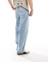 Hollister baggy fit jeans in light wash blue