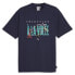 Фото #1 товара Puma Graphics A La Volee Crew Neck Short Sleeve T-Shirt Mens Blue Casual Tops 62