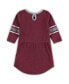 Toddler Girls Heathered Maroon Texas A&M Aggies Poppin Sleeve Stripe Dress