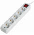 Фото #1 товара Gembird Surge Protector 5x - 5 AC outlet(s) - White - CE - GS - 4500 V - 13500 A