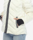 ფოტო #4 პროდუქტის Women's Midweight Quilted Contrast with Thumbholes Hooded Jacket