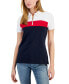 Women's Colorblocked Zip Polo Shirt