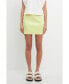 ფოტო #2 პროდუქტის Women's Solid Satin Fit Mini Skirt