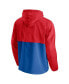 ფოტო #3 პროდუქტის Men's Royal, Red LA Clippers Anorak Block Party Windbreaker Half-Zip Hoodie Jacket