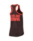 Women's Brown Cleveland Browns Tater Tank Top