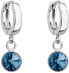 Фото #1 товара Красивые серебряные серьги с голубыми кристаллами Сваровски 31300.3