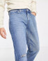 Фото #2 товара New Look straight fit jeans in mid blue