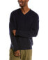 Фото #1 товара Magaschoni Tipped Cashmere Sweater Men's Navy S