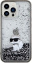 Karl Lagerfeld Karl Lagerfeld KLHCP13LLKCNSK iPhone 13 Pro / 13 6.1" transparent hardcase Liquid Glitter Choupette