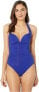 Фото #1 товара Jets Swimwear Australia Women's 251530 Jetset Bandeau One-Piece Swimsuit Size 8