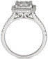 ფოტო #3 პროდუქტის Diamond Princess Cluster Ring (1 ct. t.w.) in 10k White Gold