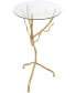 Фото #3 товара 22" Metal Branch with Glass Top Accent Table