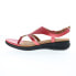 Softwalk Temara S2008-600 Womens Red Wide Synthetic Thong Sandals Shoes 6.5