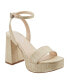 ფოტო #1 პროდუქტის Women's Sadel Block Heel Ankle Strap Dress Sandals