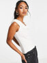 & Other Stories asymmetric top in white