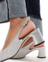 & Other Stories heeled slingback mary jane pumps in silver