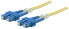 Фото #2 товара Intellinet Fiber Optic Patch Cable - OS2 - SC/SC - 20m - Yellow - Duplex - Single-Mode - 9/125 µm - LSZH - Fibre - Lifetime Warranty - Polybag - 20 m - OS2 - SC - SC