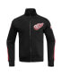 Фото #3 товара Men's Black Detroit Red Wings Classic Chenille Full-Zip Track Jacket