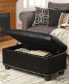 Удобный кожаный пуф Avenue Storage Ottoman от Convenience Concepts. - фото #7