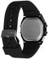 Фото #2 товара Unisex Activity Tracker Digital Black Silicone Strap 40mm Octagonal Watch