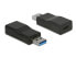 Фото #1 товара Разъем USB 3.1 Gen 2 Type-A - USB 3.1 Gen 2 Type-C Delock - черный