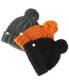 Фото #3 товара Men's Textured-Knit Cuffed Pom-Pom Beanies, Created for Macy's