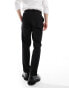 River Island slim fit tailored trousers in black