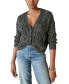 ფოტო #1 პროდუქტის Women's Cable-Stitch Long-Sleeve Cardigan