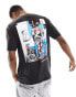 Фото #1 товара Cotton On Basquiat boxy t-shirt with back art print in black