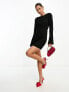 Фото #1 товара NA-KD structured mini dress in black