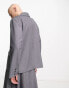 Фото #6 товара Reclaimed Vintage genderless boxy blazer co-ord in grey