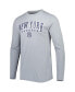 ფოტო #3 პროდუქტის Men's Navy, Gray New York Yankees Breakthrough Long Sleeve T-shirt and Pants Sleep Set
