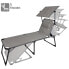 AKTIVE Folding Sun Lounger With Parasol And Cushion