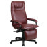 Фото #5 товара High Back Burgundy Leather Executive Reclining Swivel Chair With Arms