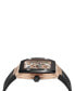 ფოტო #2 პროდუქტის Men's Automatic The $keleton Black Silicone Strap Watch 44mm