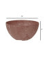 ArtStone Napa Planter Bowl Rust 12 Inch