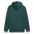 Puma Squad Logo Hoodie Mens Green Casual Outerwear 67601743