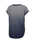 ფოტო #2 პროდუქტის Women's Gray, Navy Atlanta Braves Home Run Tri-Blend Sleeveless T-shirt