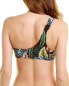 Фото #2 товара Solid & Striped 285046 The Desi Printed Asymmetric Bikini Top, Size MD
