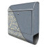 Фото #2 товара Почтовый ящик banjado с орнаментом из стали, синий