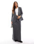 Фото #1 товара JDY column maxi pinstripe skirt co-ord in grey