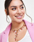 ფოტო #2 პროდუქტის Gold-Tone Multi Stone Lariat Necklace, 16" + 3" extender, Created for Macy's