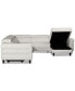 Фото #2 товара Silvanah 5-Pc. Leather Sectional with Storage Chaise and 2 Power Recliners, Created for Macy's