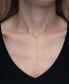 Фото #5 товара Wrapped diamond Lariat Choker Necklace (1/4 ct. t.w.) in 10k Gold, 14" + 2" extender, Created for Macy's
