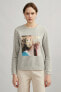 Фото #2 товара Kadın Gri Sweatshirt 0YAK13055EK