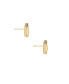 ფოტო #2 პროდუქტის Sparklette 18K Gold Plated Stud Earrings