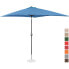 Фото #2 товара Пляжный зонт с угловым наклоном Uniprodo 200 х 300 см с крученой коробкой синий